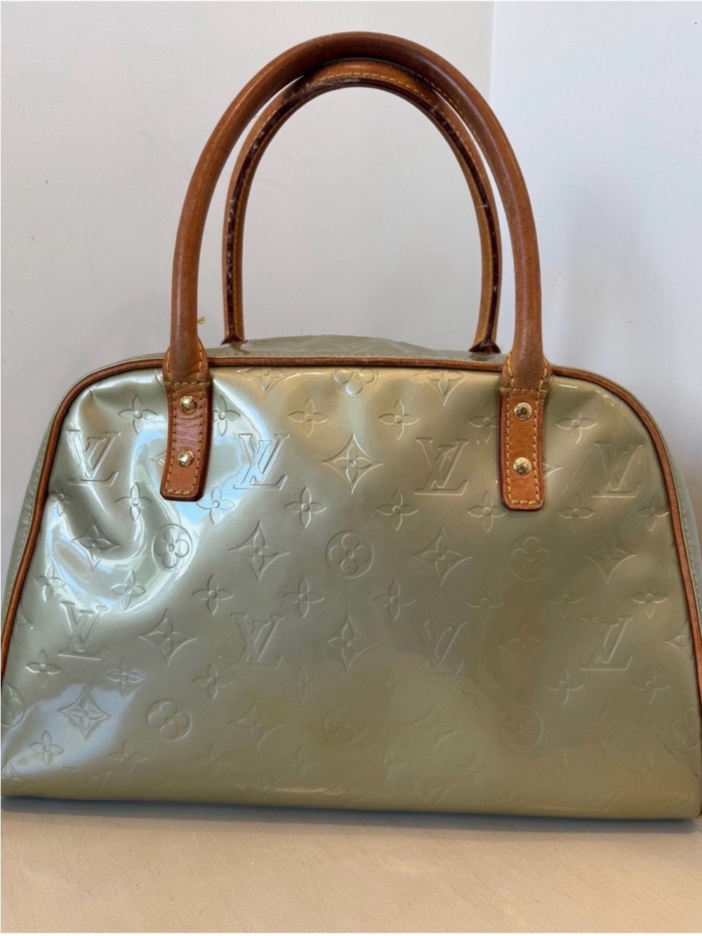 Louis Vuitton Green Vernes Handbag 💯 Authentic - Picture 7 of 14